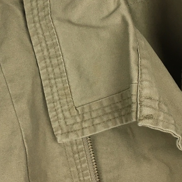HURLEY Utility Jacket Moto Crop Canvas Asymmetrical Military Minimalist Small - Picture 11 of 12